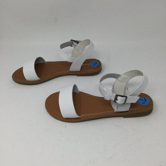 Women's Rampage Open Toe Ankle Strap Sandals, White MACI size 7.5M - Picture 4 of 10